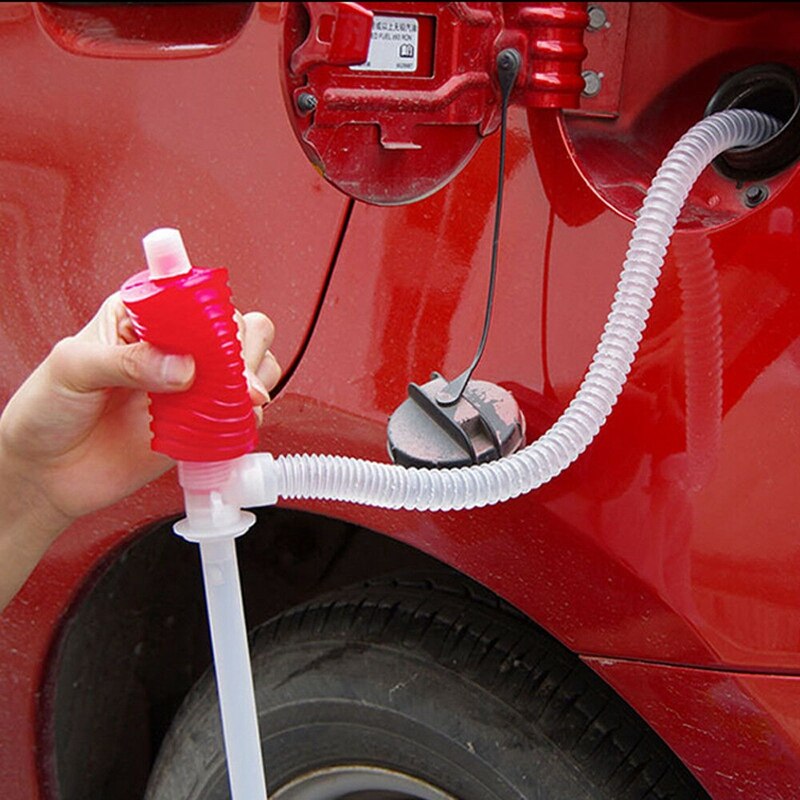 2Pcs Universal Fuel Transfer Siphon Pump - Large Squeezing Syphon for Lawn Mowers & Manual Pumping Petrol, Water,Alcohol