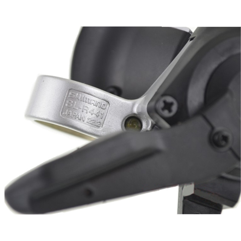 SHIMAN0 SL-R440 SL-R441 Shifters Flat Bar Triggle Left / Right Hand 2/3s 8/9 Speed Shifter w/ Inner Cables Black Silver