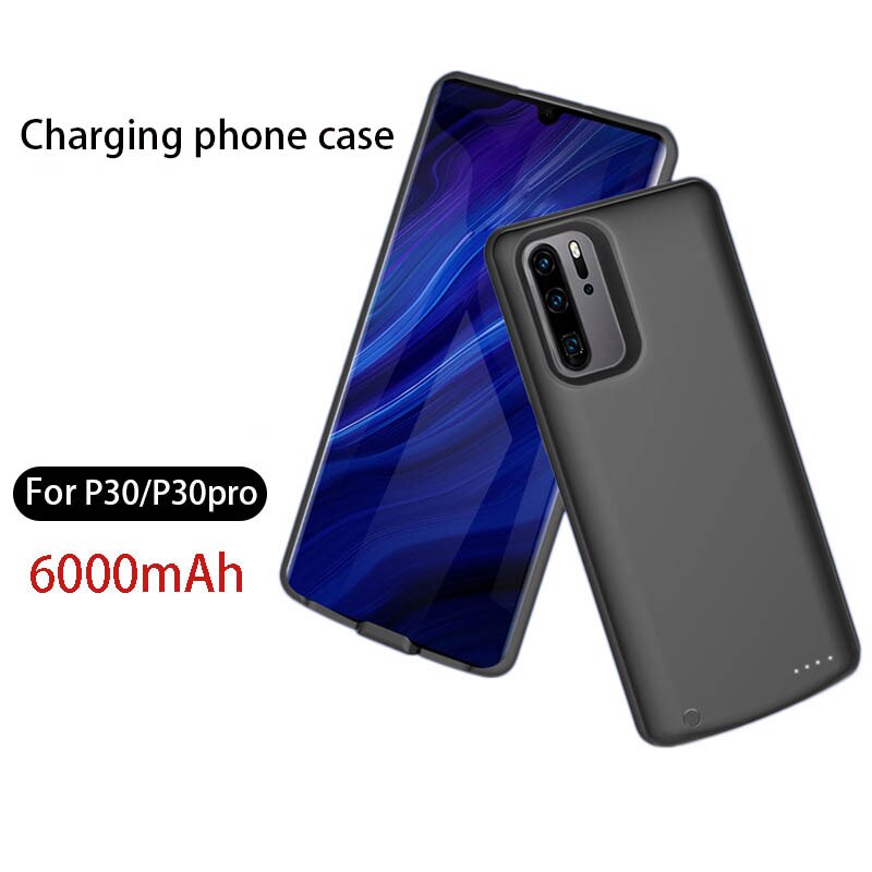 6000Mah Power Bank Acculader Draagbare Voor Huawei P30 Pro Fast Battery Charger Smart Phone Case Voor Huawei P30