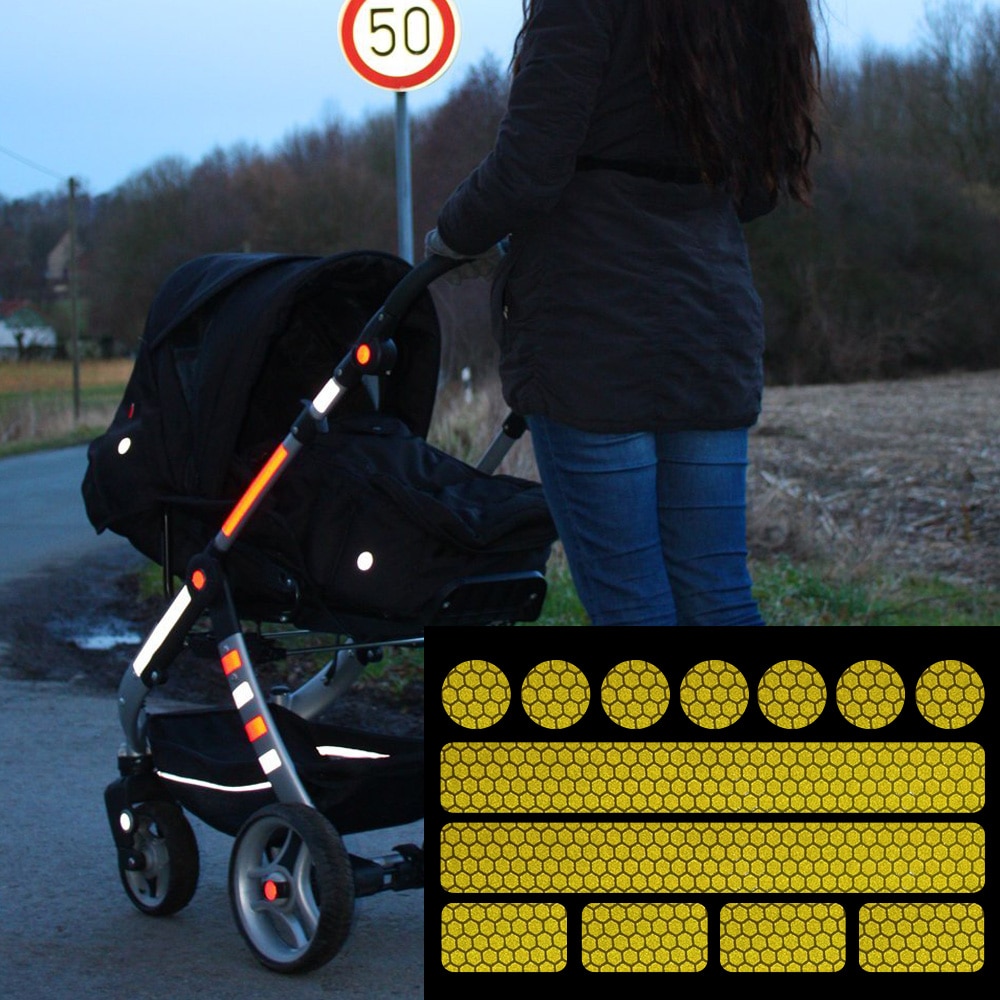 Reflecterende Sticker Voor Kinderwagens, Fiets Helmen En Meer