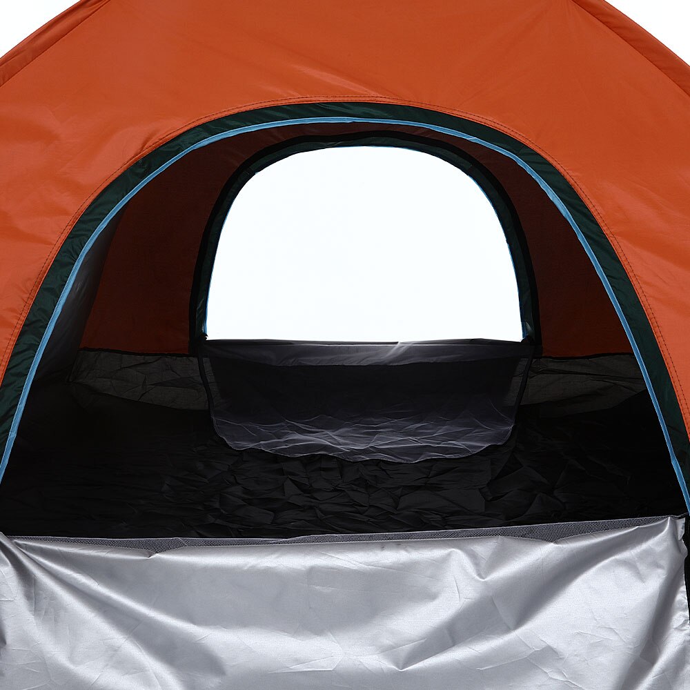 2-4 Person Orange Pop up Automatic Tent Instant Camping Tent Backpacking Family Dome Tents for Camping Hiking Travelling