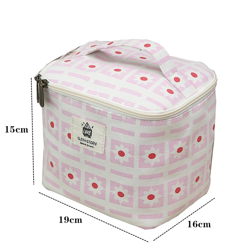 PURDORED 1 Pc Large Cosmetic Bag Korean Style Women Makeup Organizer Case Travel Make Up Bag Case Necessaries Toiletry Bag