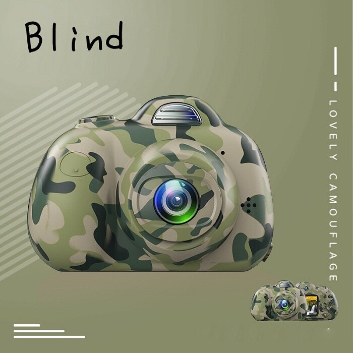 2 inch HD Screen Children Kids Digital Camera Cartoon Dual Sens 8MP 1080P HD Mini Photo Camera Video Camcorder Photography Cam: blind