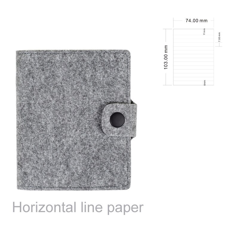 Mini Pocket Notebook Memo Pad Wool felt Note Book Stationery Traveler Journal Stationery To Do List Tear Checklist Note Pad