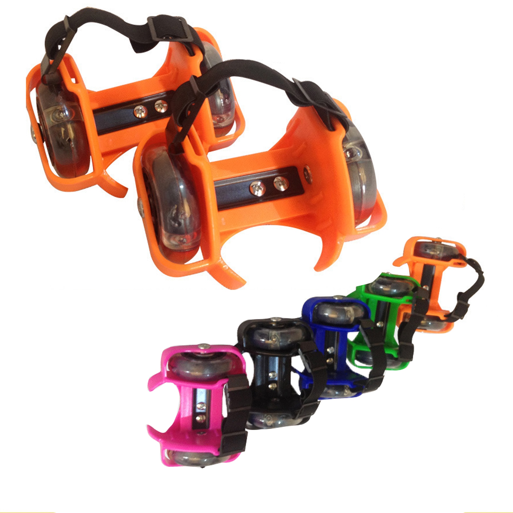 Flash wheel skate sko udendørs sport flash runaway pulley hjul flyvesko selvlysende hjul lys rullesko til børn