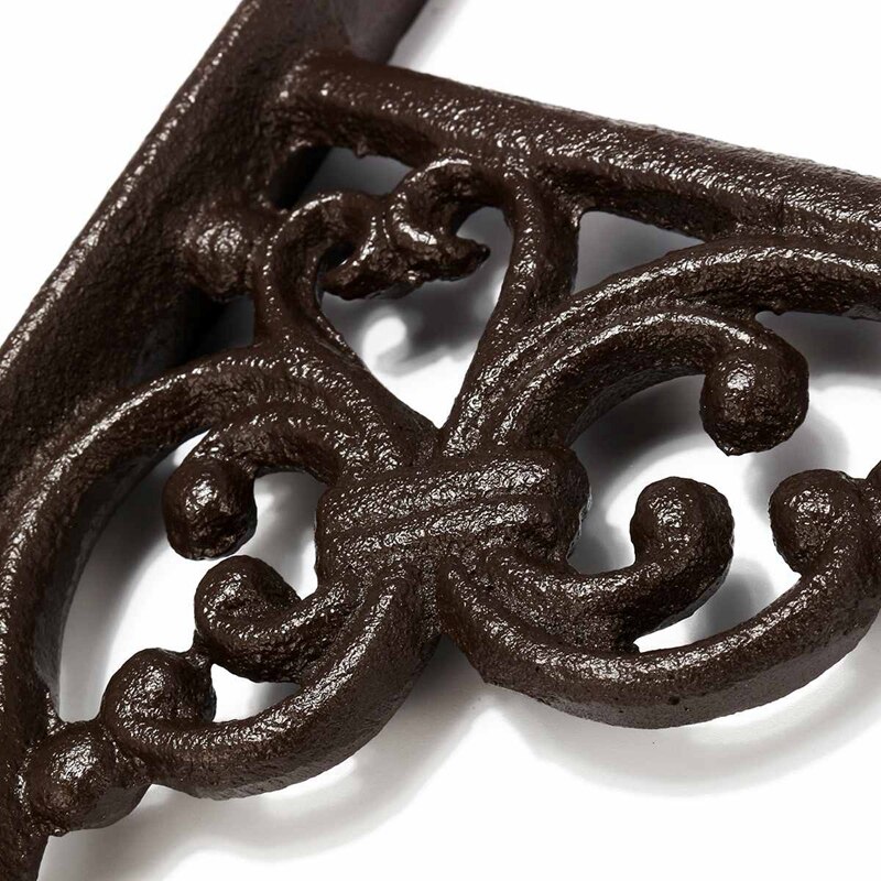 Cast Iron Hanger Wrought Iron Garden Hook Flower Pots Basket Wall