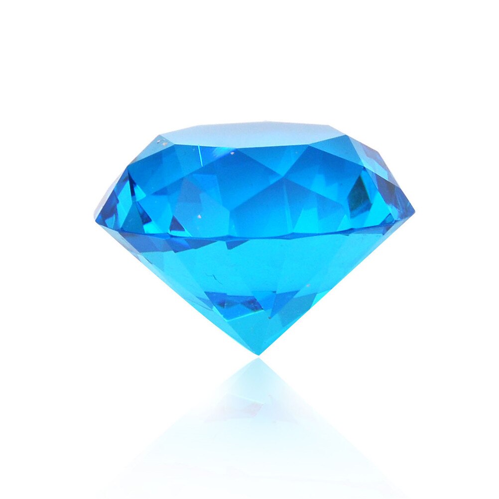 Dia 3cm diamant cristal clair à facettes coupe forme verre géant diamant bijou décor artisanat: SB