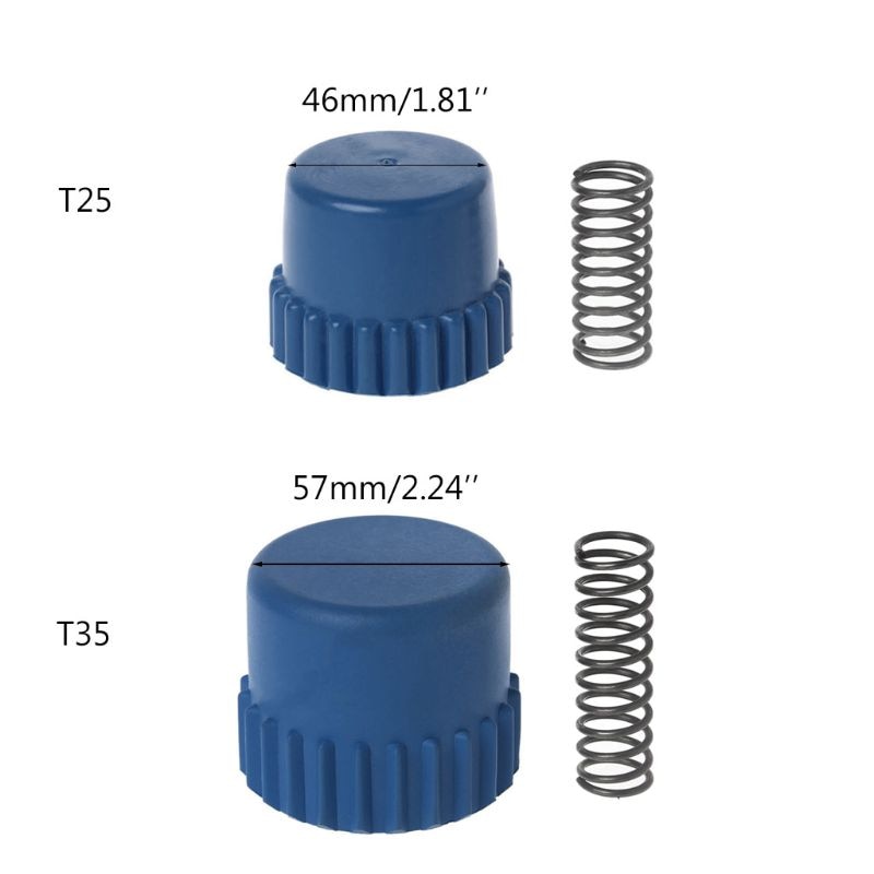 Nylon trimmerhuvud knopp metall fjäder för husqvarna  t25/t35 ersättningsdel