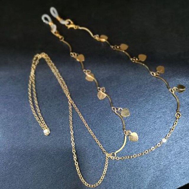 Cadena de cristal antideslizante para mascarillas Unisex, collar de 70cm, correa de protección solar para el cuello, 1 unidad: 7