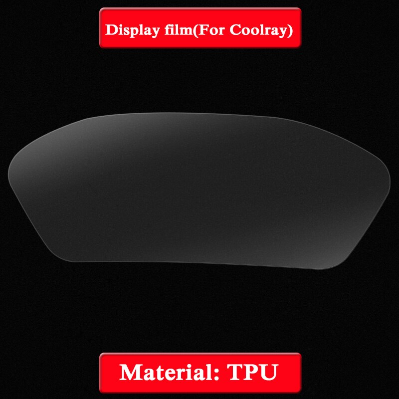 Car Styling Dashboard GPS Navigation Screen Glass Protective Film Sticker For Geely Coolray Control of LCD Screen: Display Film TPU