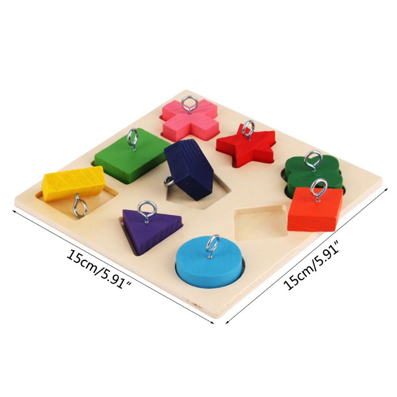 Juguetes Educativos para mascotas, adiestramiento interactivo de pájaros loros, coloridos juguetes de bloques de madera, suministros para pájaros