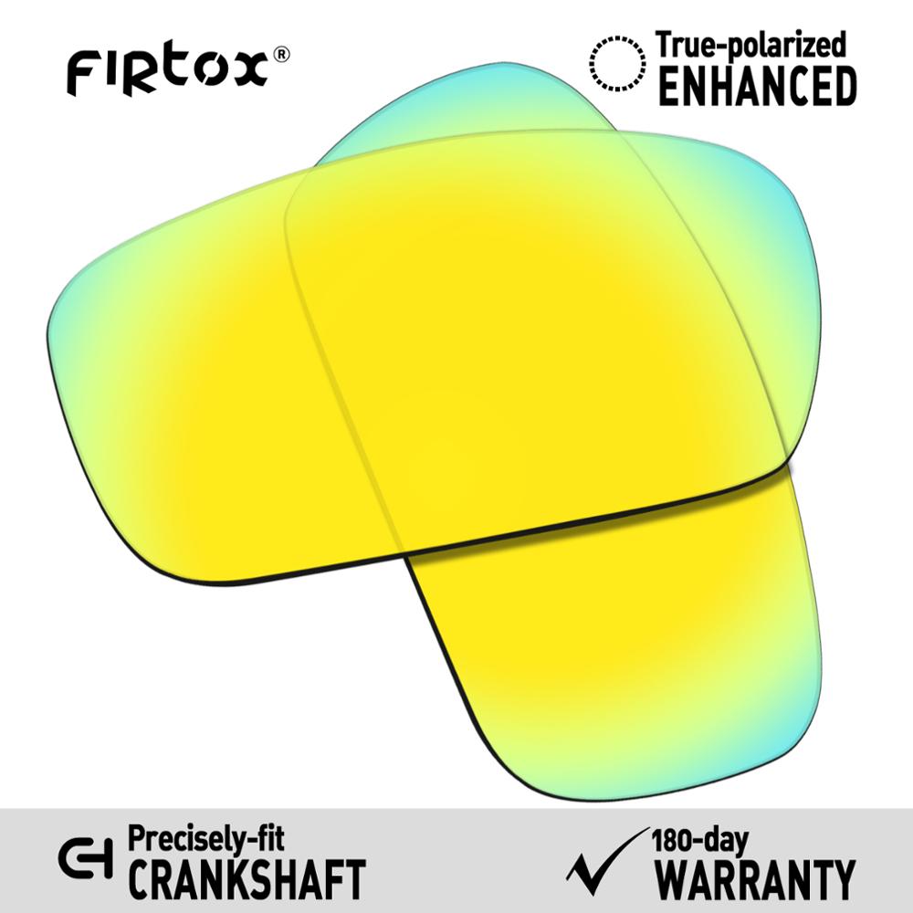 Firtox Wahre UV400 Polarisierte Linsen Ersatz für-Oakley Kurbelwelle OO9239 Sonnenbrille (Compatiable Objektiv Nur)-Mehrere Farben: 24K Gold
