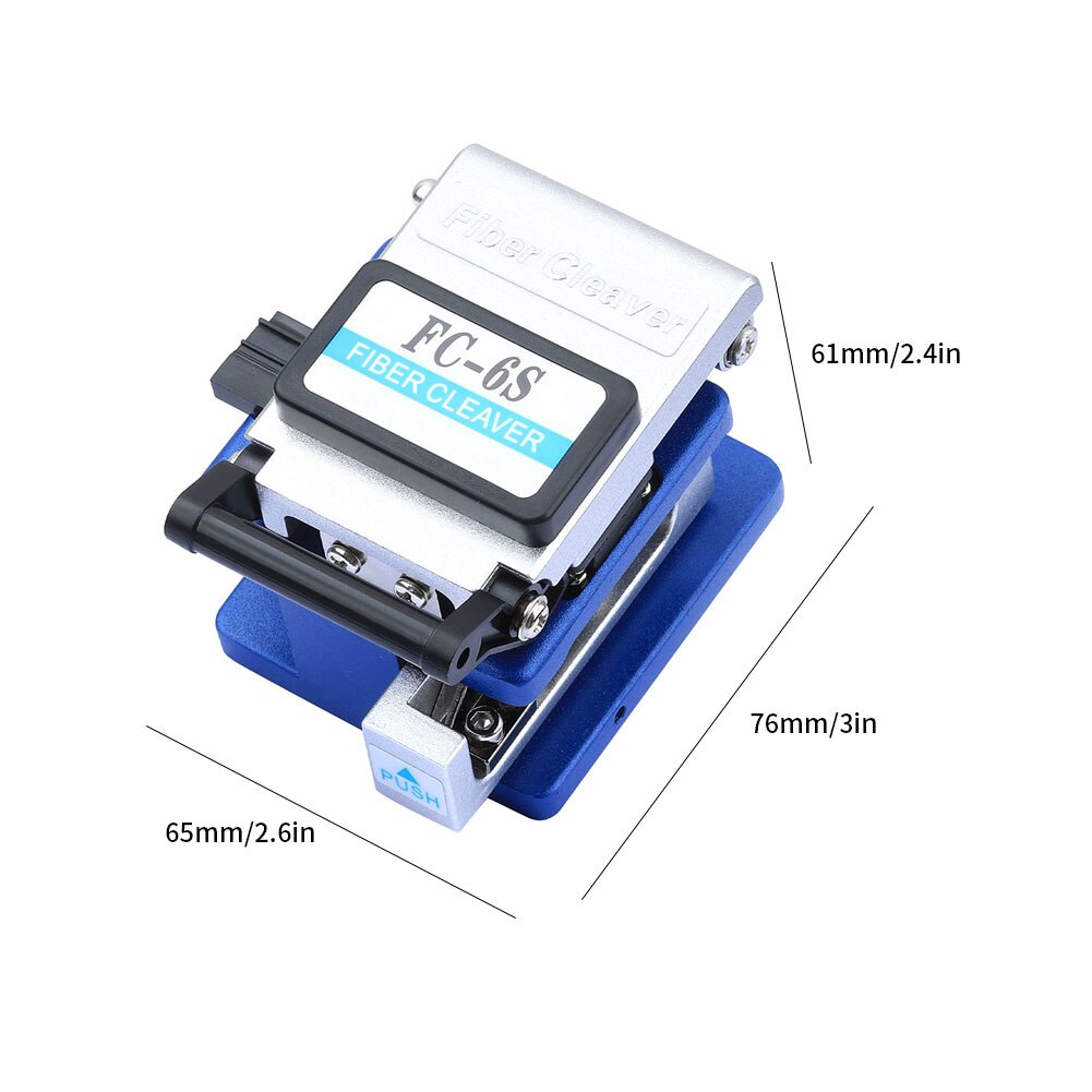 Fiber Cleaver SKL-6C Kabel Snijmes Ftth Glasvezel Mes Gereedschap Cutter Hoge Precisie Fiber Cleavers 16 Oppervlak Mes