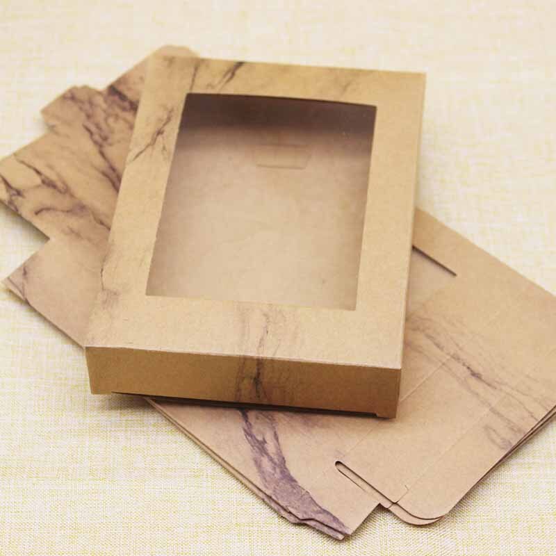 10 Uds papel para manualidades DIY de almacenamiento de caja de de Navidad con ventana dulces en caja de cajas gracias en casa proveedores caja: Gris claro