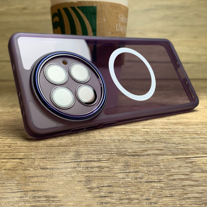 Magnetische Case Voor OnePlus 13 Case Zachte Siliconen Clear MagSafe Telefoon Cover Voor OnePlus 13 5G Een plus 13 Camera Bescherming Shell: Paars