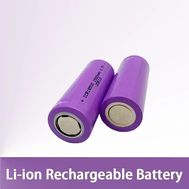 18500 Lithium ion battery, rechargeable battery, 18500 battery, 3.7V 1500mAh