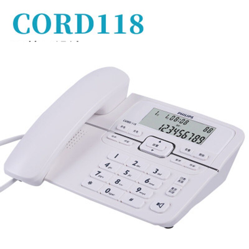 telephone landline CORD118 No Battery HD Hands-Free Calling Dual Interface Cable Home Office Business Fixed Landline phone