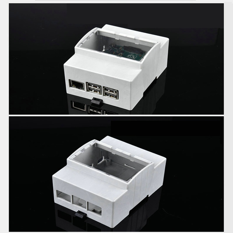 Carcasa protectora para Raspberry Pi 4 Modelo B, carcasa blanca para RPI 3 Modelo B +