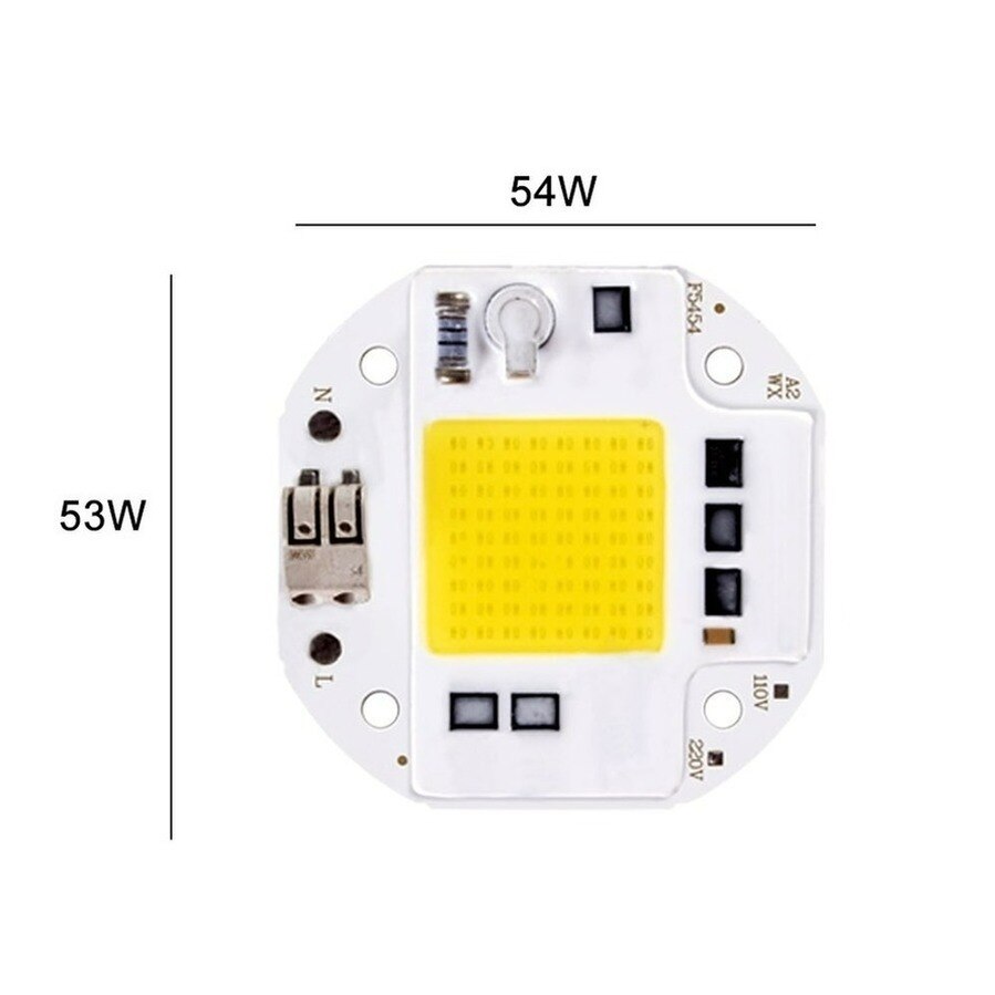 Chip LED COB de 100W, 70W, 50W, 220V, 110V, diodo sin soldadura para proyector IC inteligente, sin necesidad de controlador, 9 unids/lote