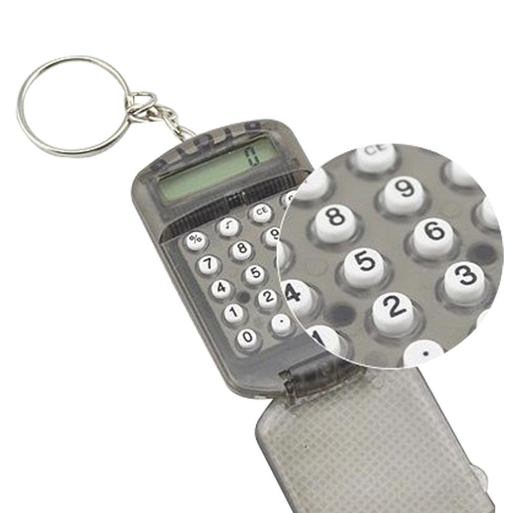 Pocket Keychain Calculator Small mini calculator table Electronic Calculator Flip Calculator For Kids Home Students School