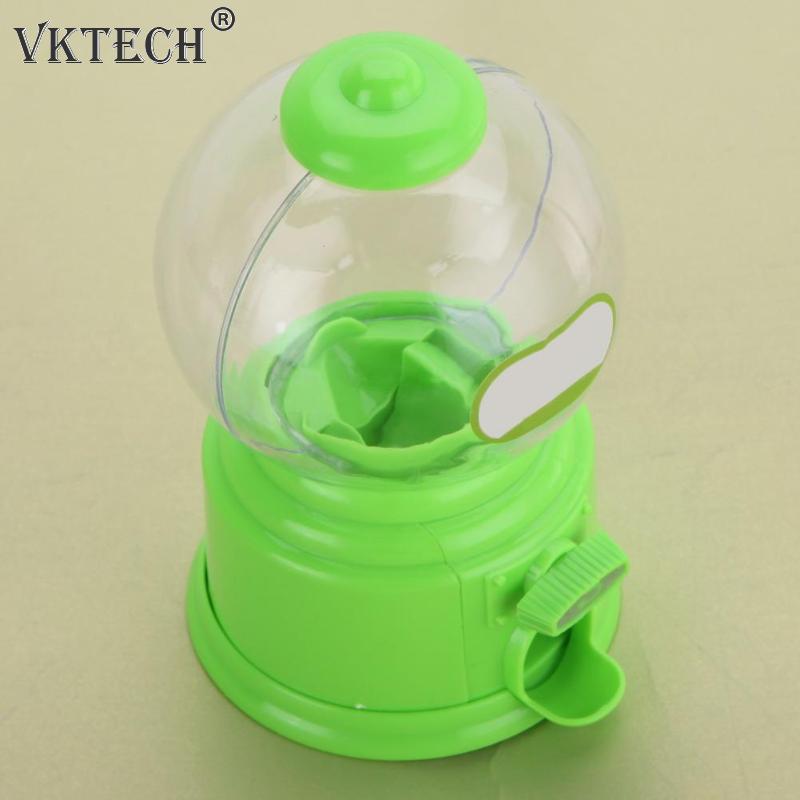 Mini máquina de dulces bonitos, dispensador de chicles, hucha para niños, juguete de Navidad, de cumpleaños, caja de dulces