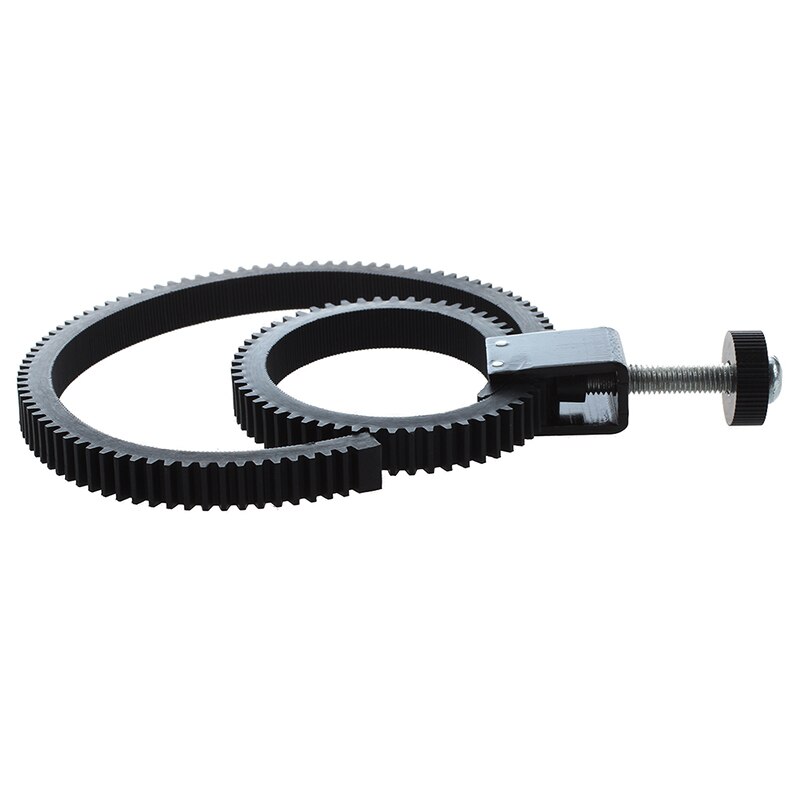 Adjustable Flexible Lens Follow Focus Gear Ring Belt for DSLR Camcorder Camera black