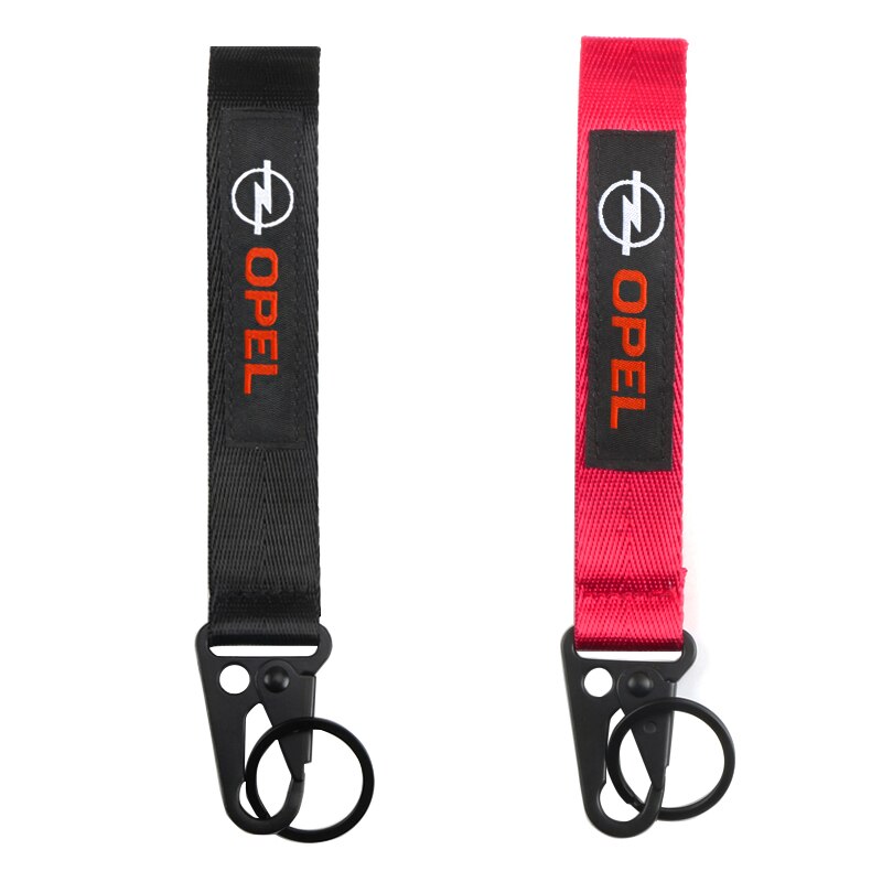 Lanière universelle de porte-clés de voiture accrochant la corde principale de courroie avec la sangle de sangle de boucle d'agrafe pour Opel Astra H G J Mokka accessoires de voiture