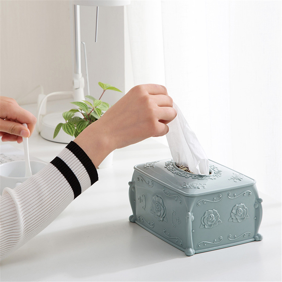 Tissue Box Napkin Storage Living Room Organizer Car Paper Holder Kitchen Bathroom Home Office Napkin Container Home Decoration