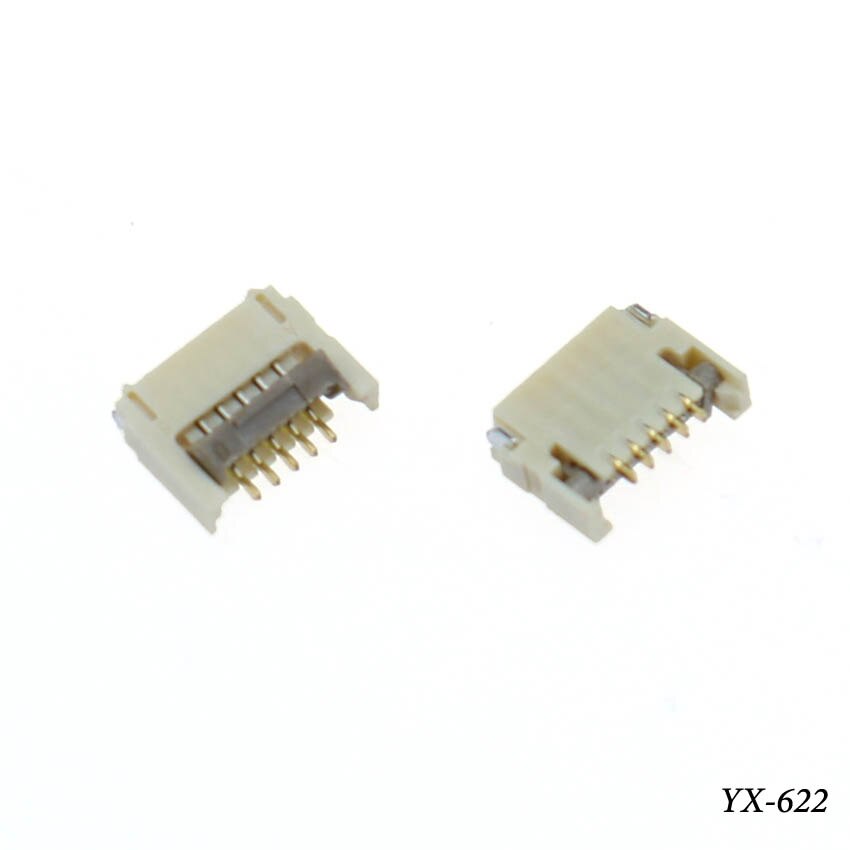 Yuxi 2 stk reservedeler for nintend switch ns joy con pcb board flex kabel kontakt socket klips reservedeler: F