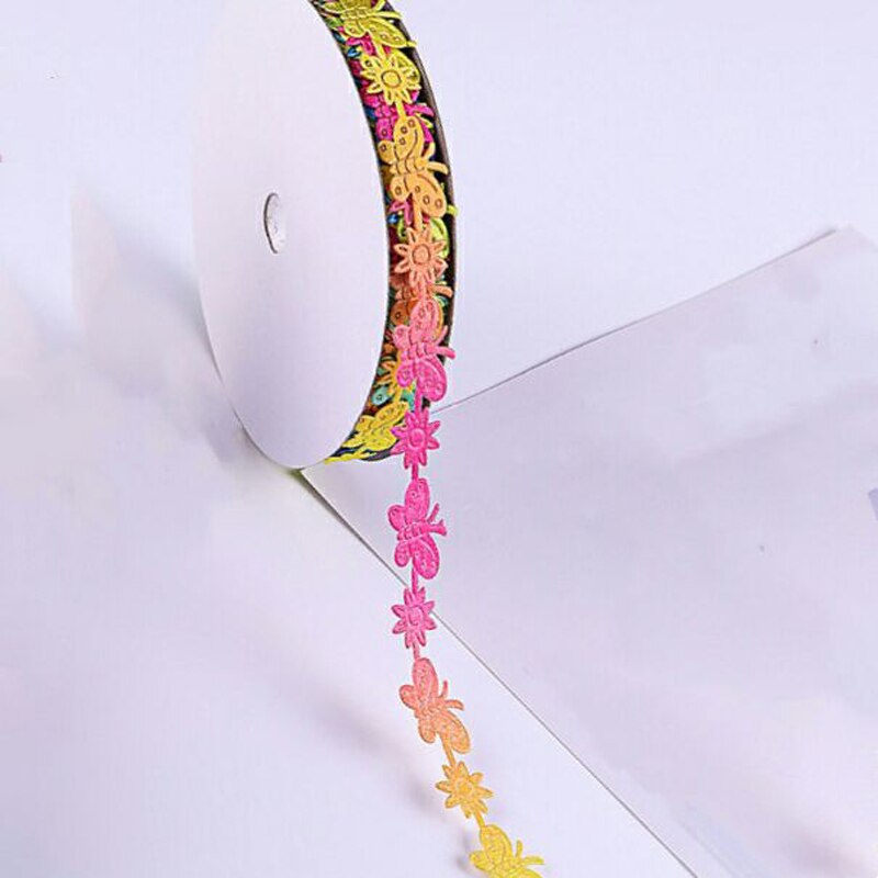 20 meter vlinder polyester lint haar decoratie knutsel verpakking riem doe-het-zelf handleiding hulpmateriaal lint 15mm: Laser helder