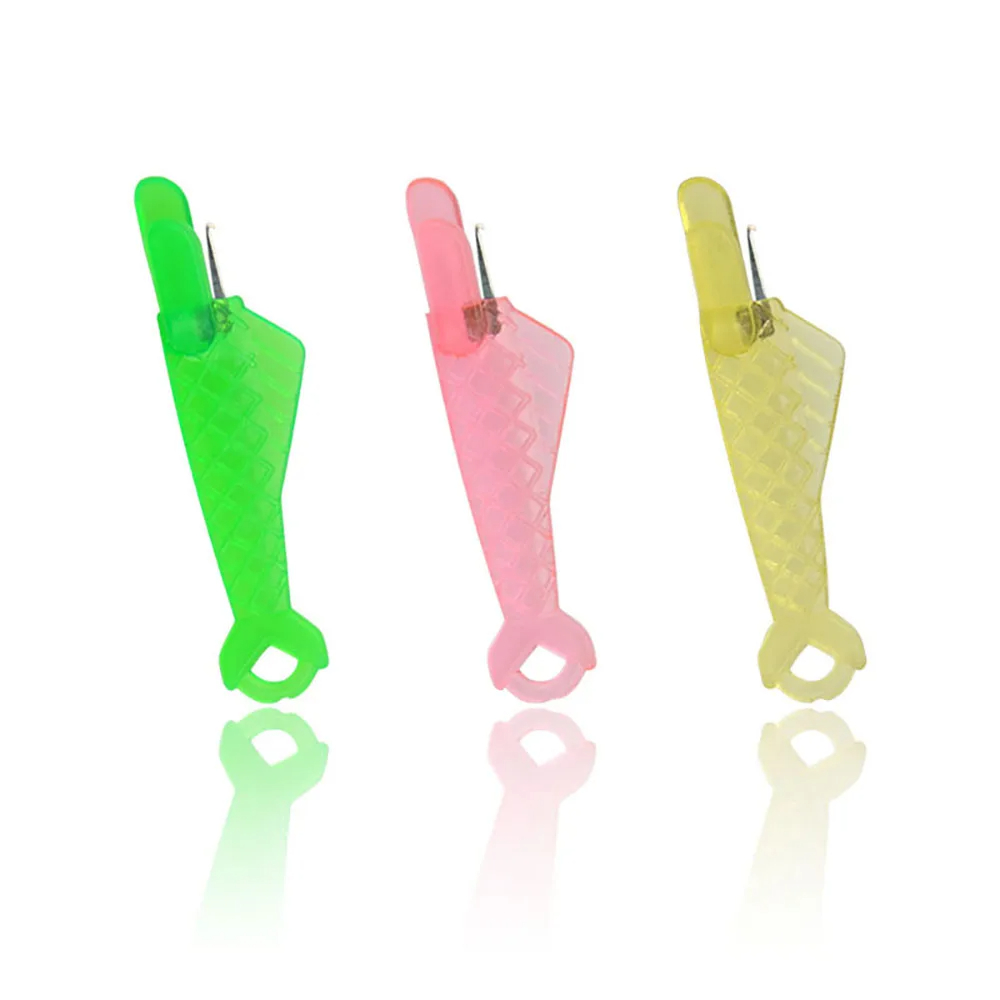 Mini enhebrador de agujas, herramienta de bricolaje para el hogar, dispositivo de máquina de coser a mano, aguja de hilo, accesorios de costura de punto de plástico cruzado, 5/10/30 Uds.