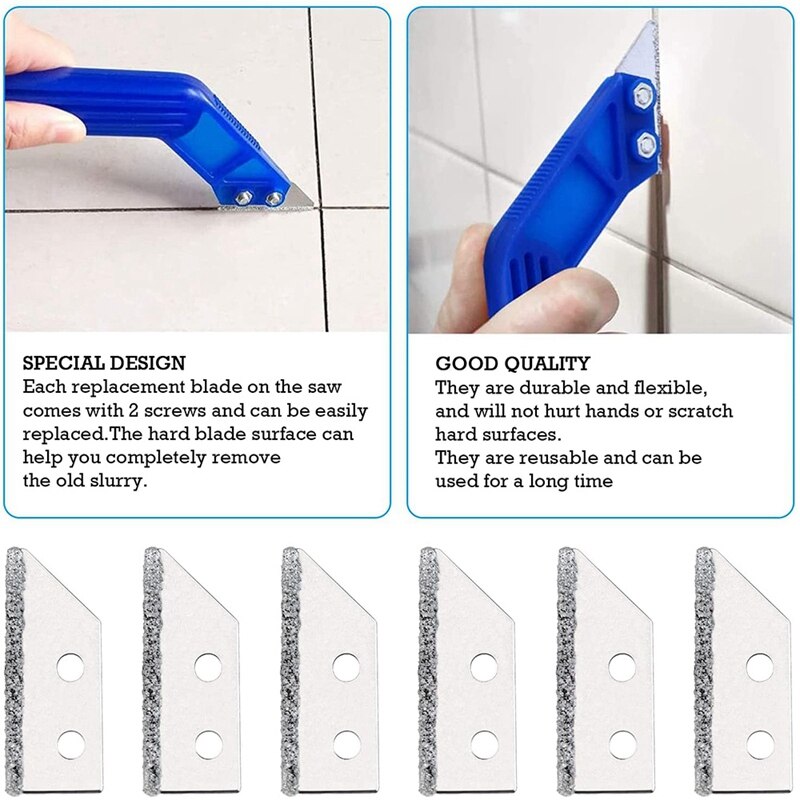 Grout Scraper Tool Tile Joint Removal Tool For Floor And Wall Tiles - High Performance Tool For Removing Grout + Scraper