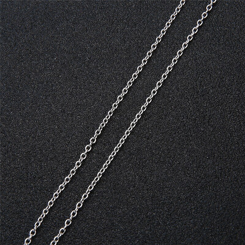 10 Yards/roll Stainless Steel Silver Tone 1mm 1.5mm 2mm 2.5mm 3mm Cross Link Bulk Chain for DIY Jewelry Making Findings Crafts: round link / 2.5mm width