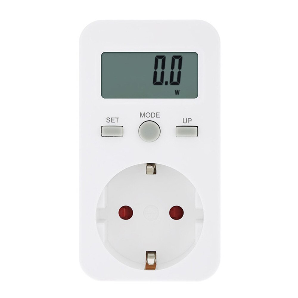 Plug-in Digital Wattmeter LCD Display Power Meter Electricity Usage Socket Electric Consumption Monitor EU Plug