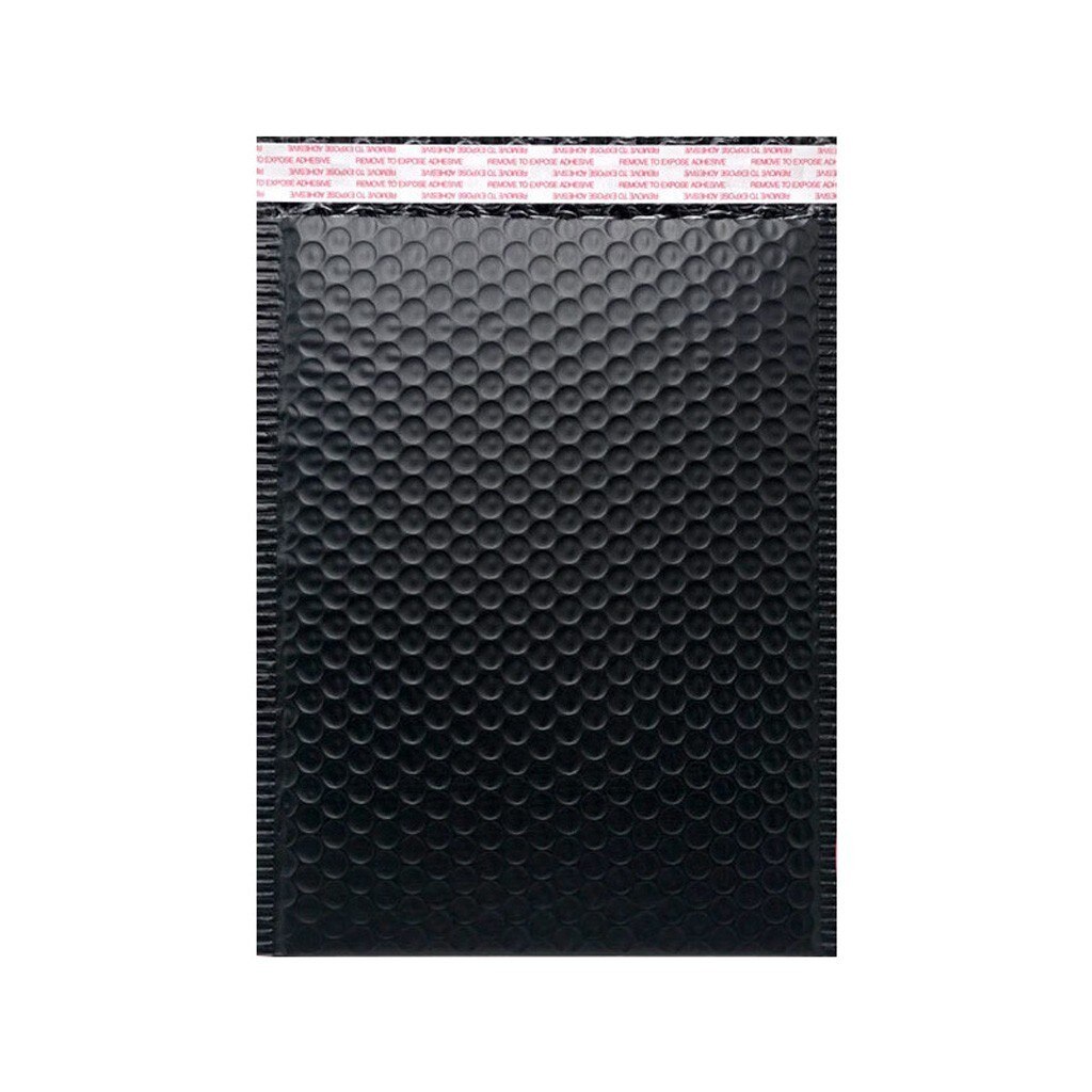 5 pièces noir Poly bulle Mailer bulle Mailers enveloppes rembourrées pour emballage doublé Poly Mailer auto joint PE perle Film sac