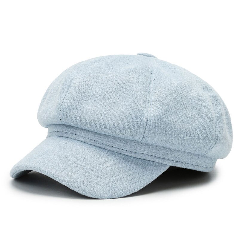 Newsboy Caps Women Gatsby Octagonal Hats Baker Peaked Beret Driving Female Sunscreen Hats Painter Tour Winter Suede Retro Cap: H