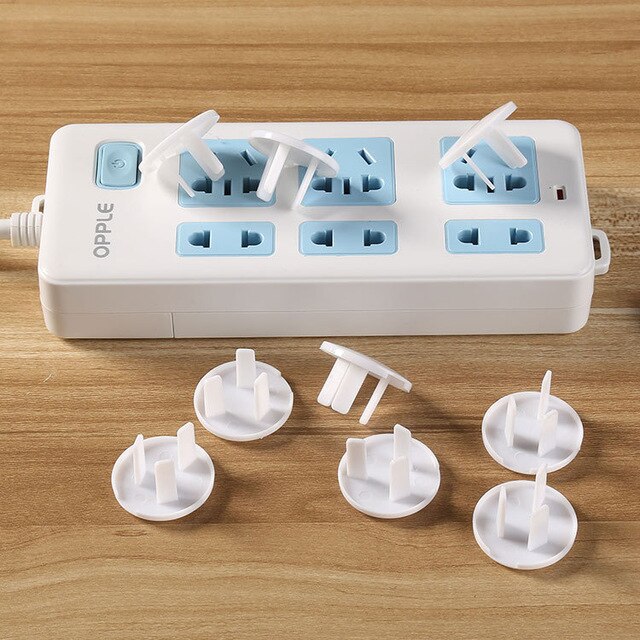 10 Pcs 2 Gat 3 Gat Sockets Cover Plug Kindje Stopcontact Plug Kinderen Elektrische Veiligheid Protector Socket Bescherming: E216664 Three hole