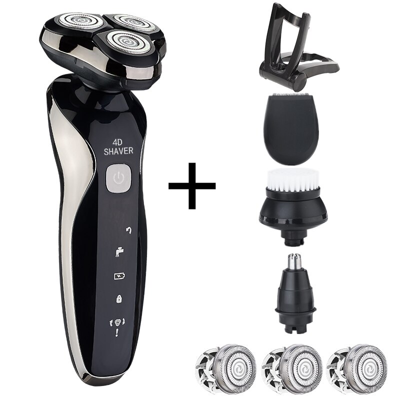 Heren Scheerapparaat Elektrisch Scheerapparaat Voor Mannen Machine Scheren Tondeuse Machine Multifunctionele 4 In 1 Scheermes Usb Opladen Epilator: 3013pt-f