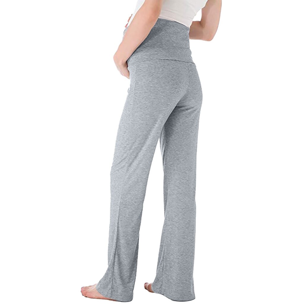 Pantalon femme enceinte femme maternité large pantalon de salon droit Stretch pantalon de grossesse pantalon femme enceinte #06