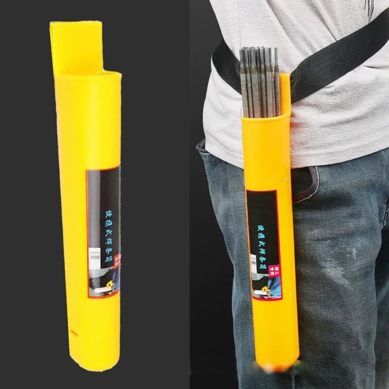 Welding Rod Bag Tool Waist Electrode Holder Weld Electrode Rod Storage Hanging Tube Container Hold Bottle for Welders