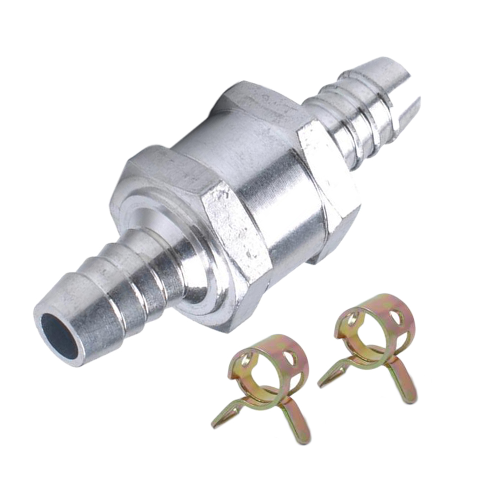 HONGECB Aluminium ventiel terugslagklep, brandstofterugslagklep benzine, aluminium terugslagklep