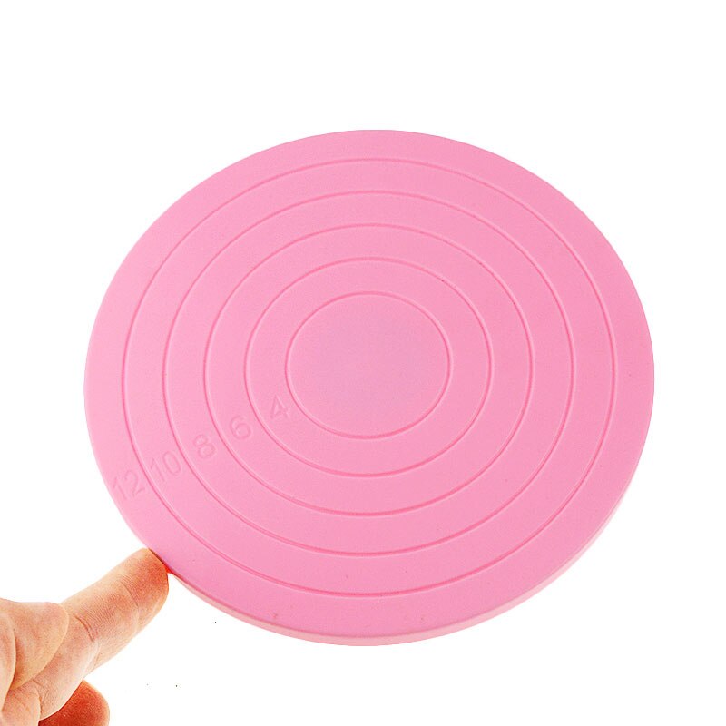 1pcs 14cm DIY 360 ° Roterende Cake Turntable Decorating Stand Platform Cake Decorating Tool Cake Cookie Koekjes Decoreren