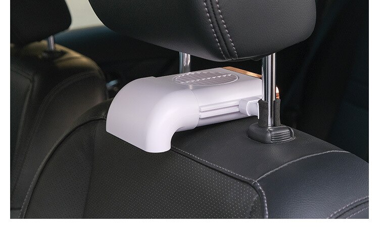 Mini bilfläkt för baksäte bärbar usb justerbar elektrisk fläkt 3 hastighet vind fällbar automatisk bilstol rygg kylfläkt