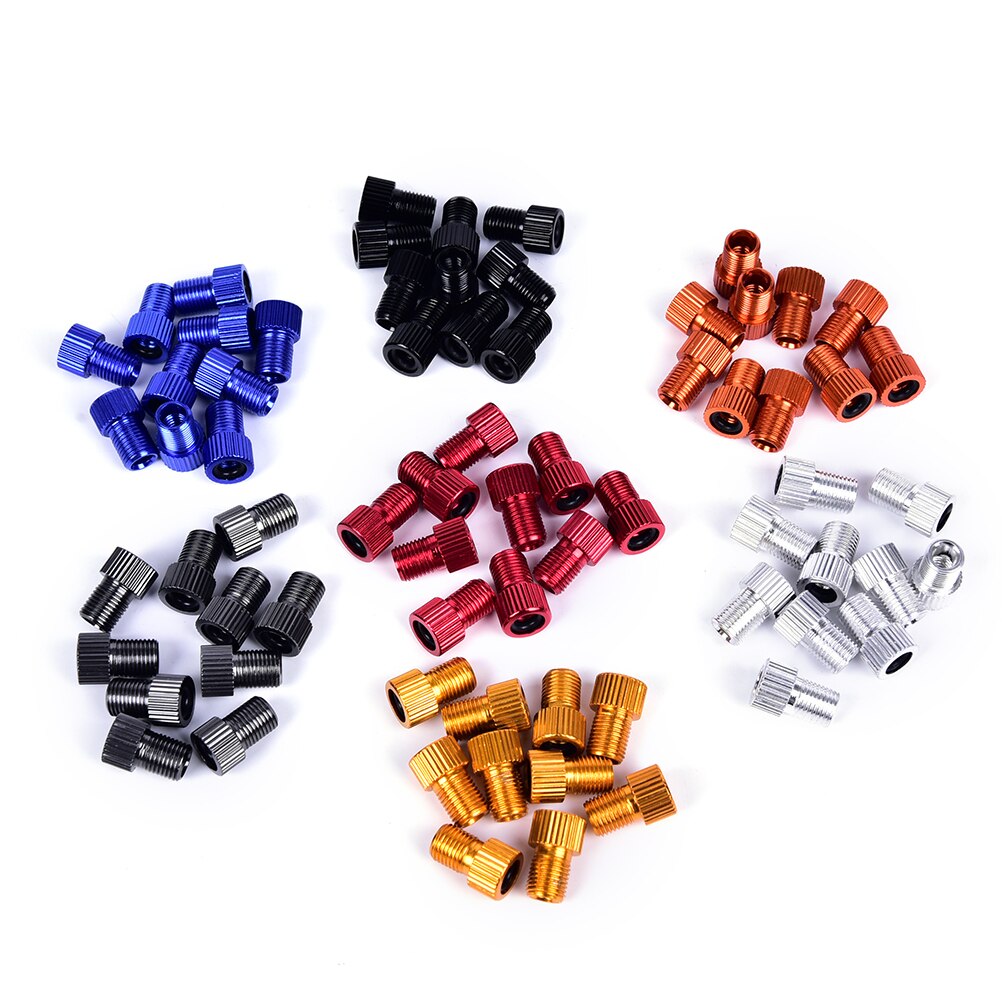 10PCS Bike Valve Adaptor Pump Bicycle Convert Tube Pump Tool