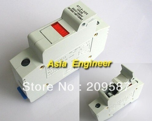 1pc Cylindrical Fuse Holder 1P With LED RT18-32X