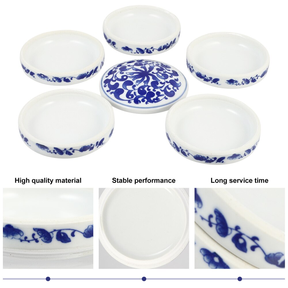 1 Set Art Schilderen Kleur Mengen Lade Keramische Pallets Aquarel Pigment Lade