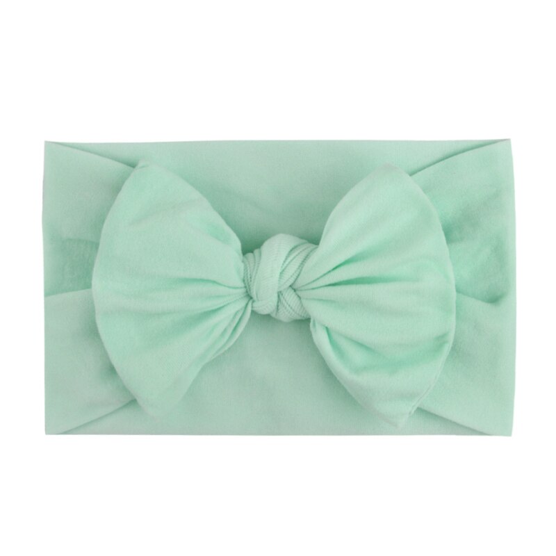 Baby Junge Mädchen Einfarbig Bowknot Stirnband Headwear Nahtlose Super Weiche Hairband Nette Haar Zubehör freundlicher Zubehör: 09