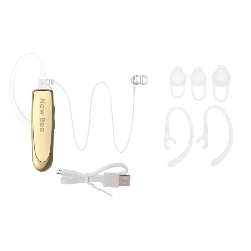 Auriculares auriculares inalámbricos con Bluetooth BT4.0 CSR4.0 con micrófono y cancelación de ruido, para viajes y conducción: GD