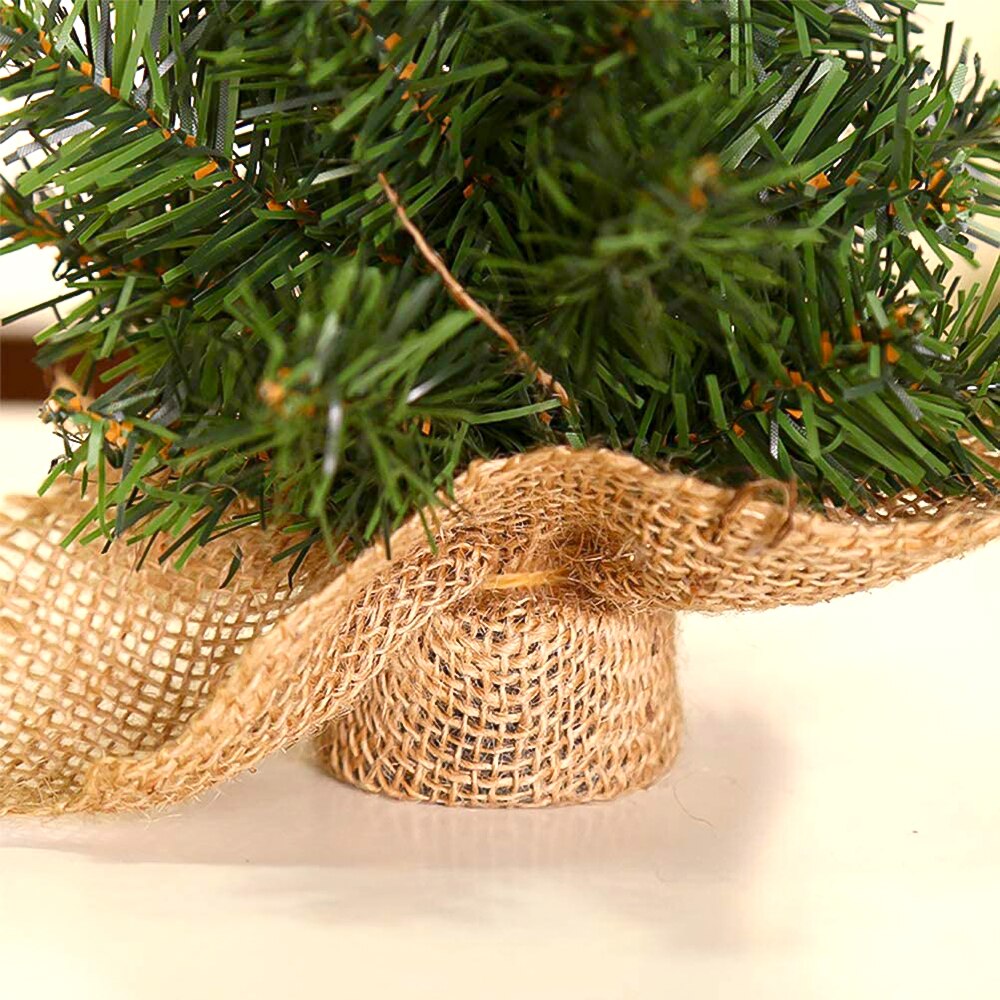 Kunstig bordplade mini juletræ dekoration festival miniature træ 20cm/30cm jul fest dekorationer til hjemmet graden