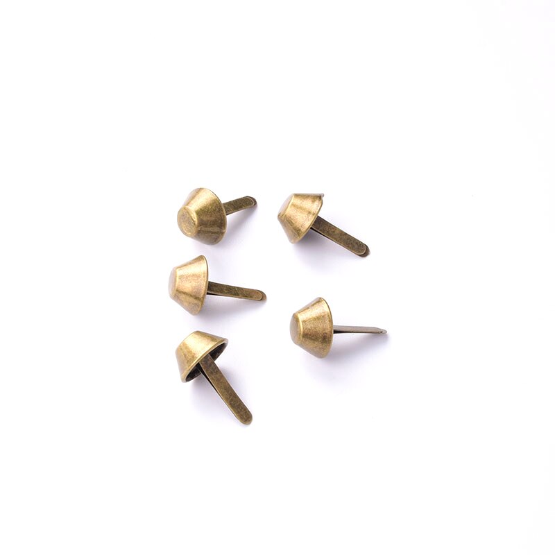 50x bolsa pés, metal arco-íris cor metal bolsa pés, diy 15mm artesanato metal pés, metal bolsa parafuso prisioneiro para bolsa: Bronze / 12mm
